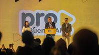 Mauricio Macri en el acto del PRO. Mauricio Macri en el acto del PRO.