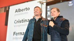 Fernando Gray junto a Máximo Kirchner, cuando no estaban enfrentados.&nbsp;