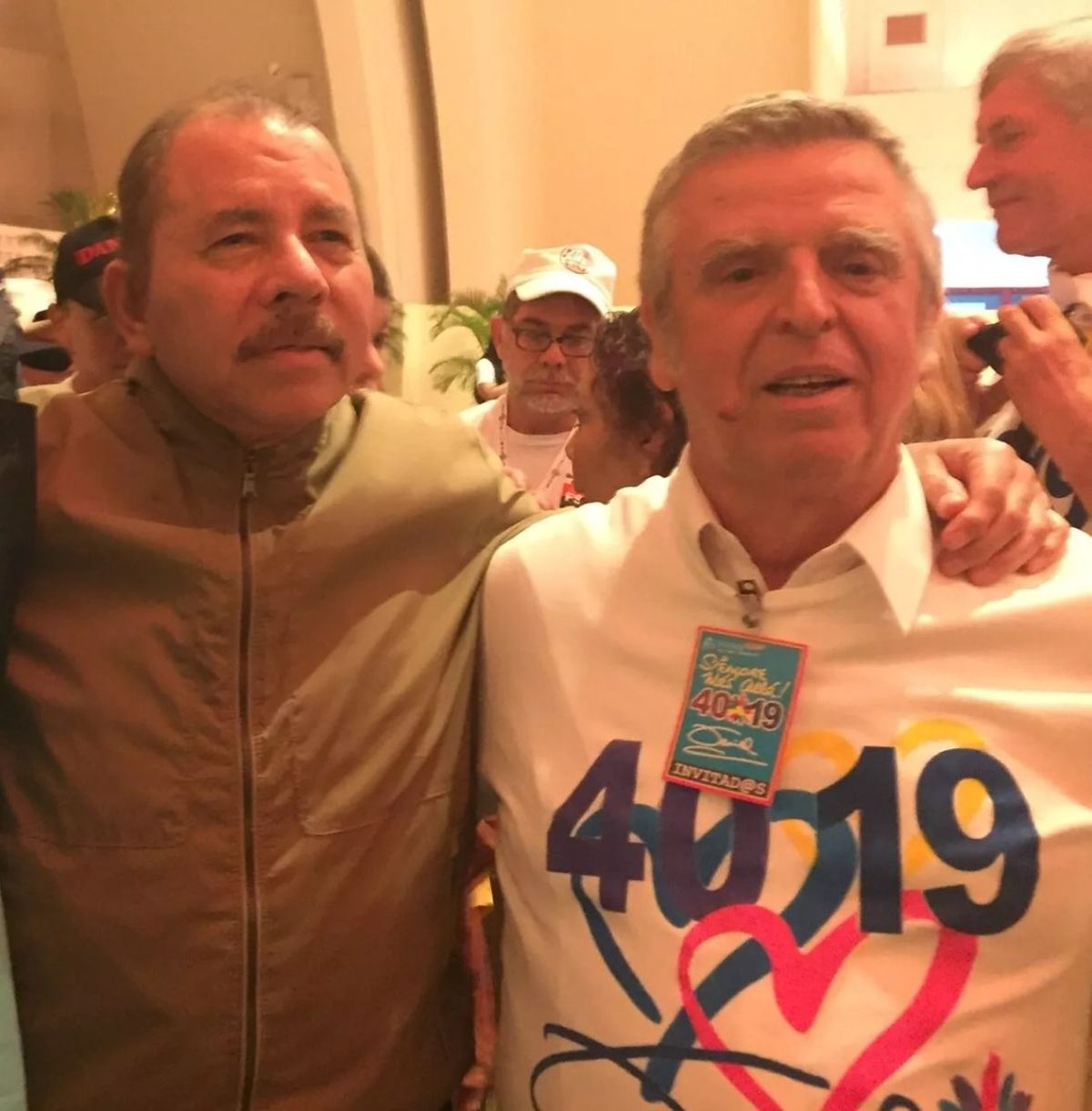 Daniel Ortega y Mario Eduardo Firmenich. Daniel Ortega y Mario Eduardo Firmenich.