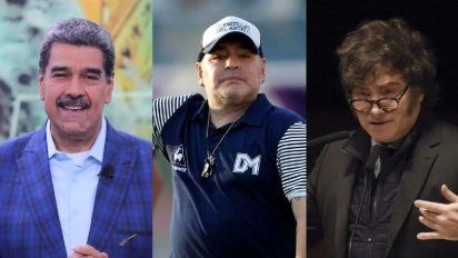 Maduro invoca a Diego Maradona para asustar a Milei