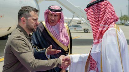 Zelensky en Arabia Saudita: 