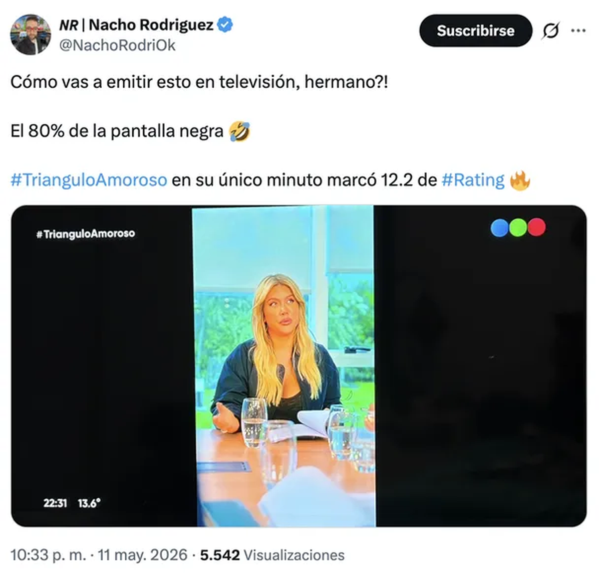 Telefe estrenó Triángulo Amoroso con formato vertical y logró 12.2 puntos de rating y cientos de miles de reproducciones digitales en Instagram y TikTok con apenas un minuto al aire. Fuente: X Telefe estrenó Triángulo Amoroso con formato vertical y logró 12.2 puntos de rating y cientos de miles de reproducciones digitales en Instagram y TikTok con apenas un minuto al aire. Fuente: X