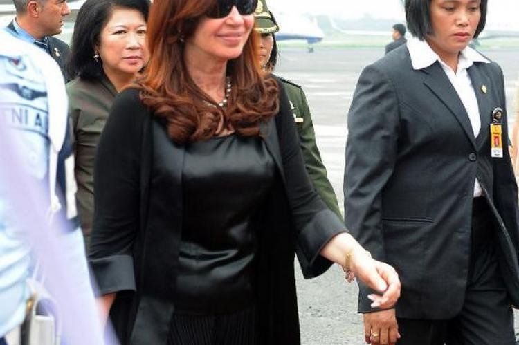 Cristina Fernández en Indonesia. Foto: Télam