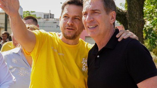 El intendente de Zárate, Marcelo Matzkin, con Diego Santilli. El intendente de Zárate, Marcelo Matzkin, con Diego Santilli.