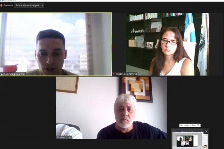 Rafael Di Zeo declaró en una audiencia virtual ante el Ministerio Público Fiscal de la Ciudad de Buenos Aires por un corte de tránsito ocurrido en las adyacencias de la Bombonera en marzo de 2020. (Foto: Noticias Argentinas)