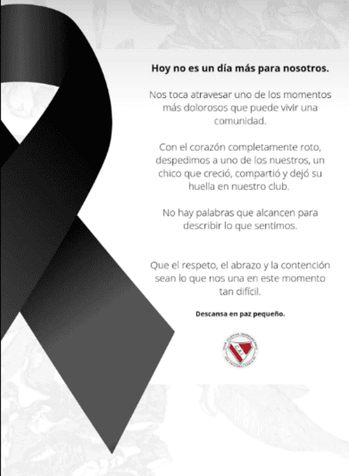 La despedida del club para Ian. La despedida del club para Ian. 