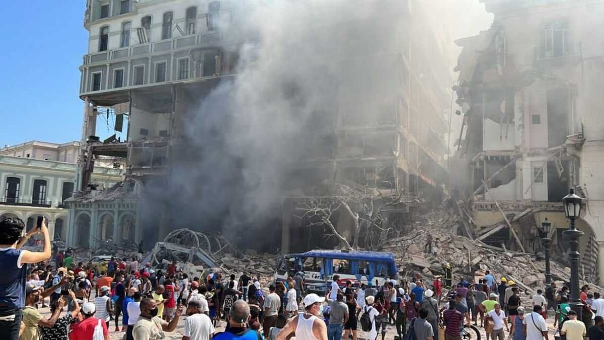 Explosión en La Habana. /Foto: cubanet.org