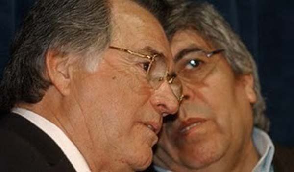 Luis Barrionuevo y Hugo Moyano, en otros tiempos.