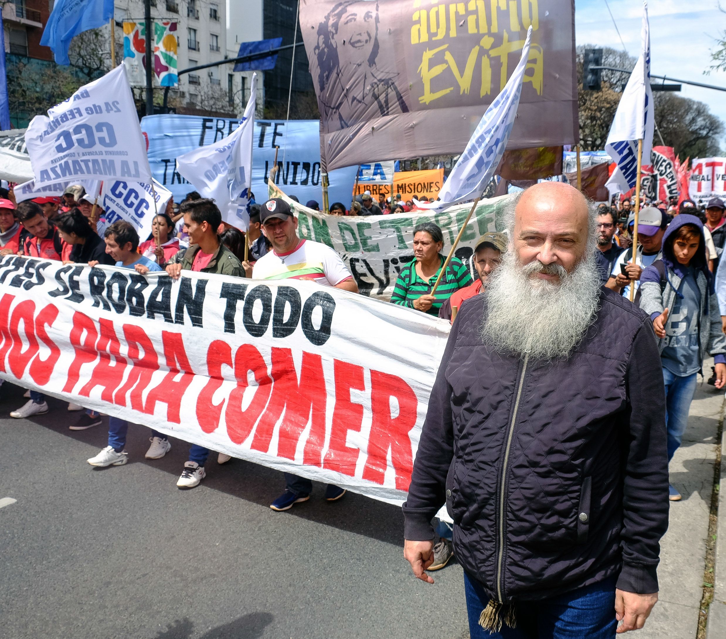 Emilio Pérsico fue denunciado por el gobierno de Javier Milei.