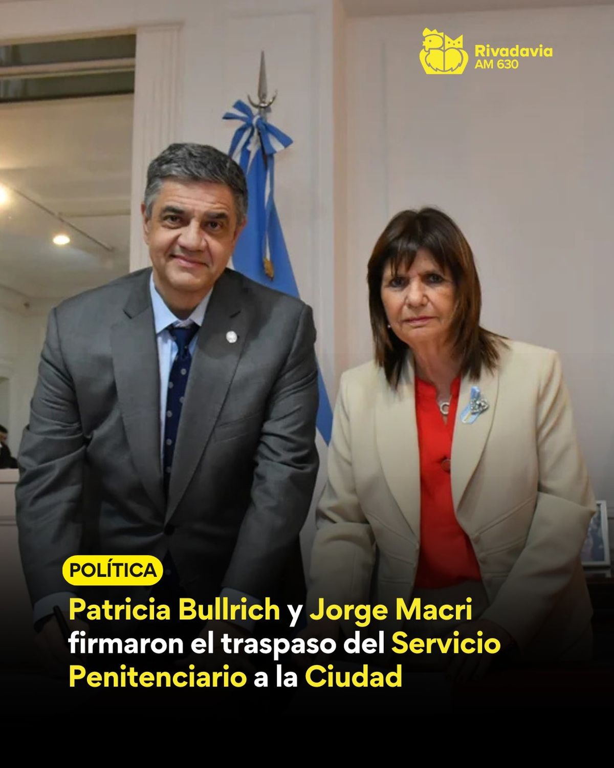 Jorge Macri y Patricia Bullrich, solo protocolar.