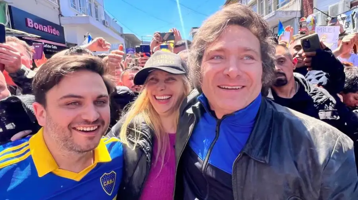 Ramiro Marra, Karina y Javier Milei Ramiro Marra, Karina y Javier Milei