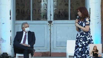 Alberto F. y CFK rompieron el hielo y se mostraron juntos en un acto luego de tres meses