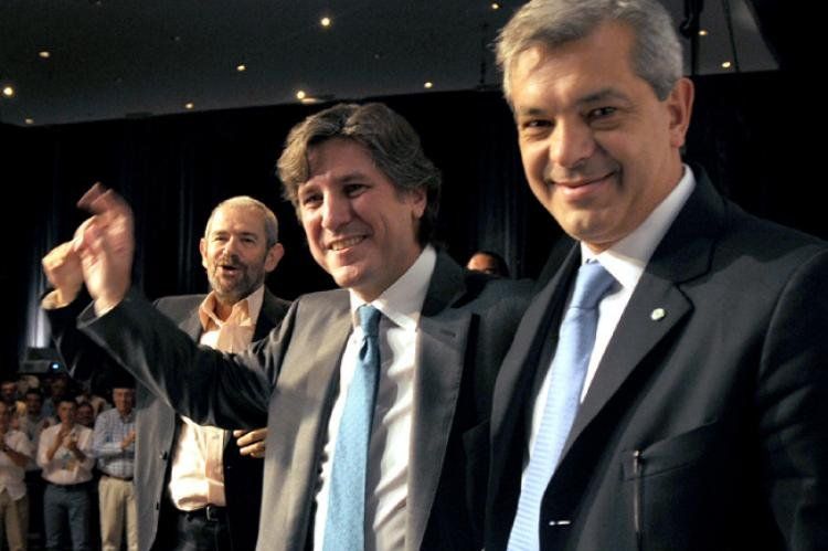 Boudou y Domínguez, presidenes del Senado y Diputados respectivamente.