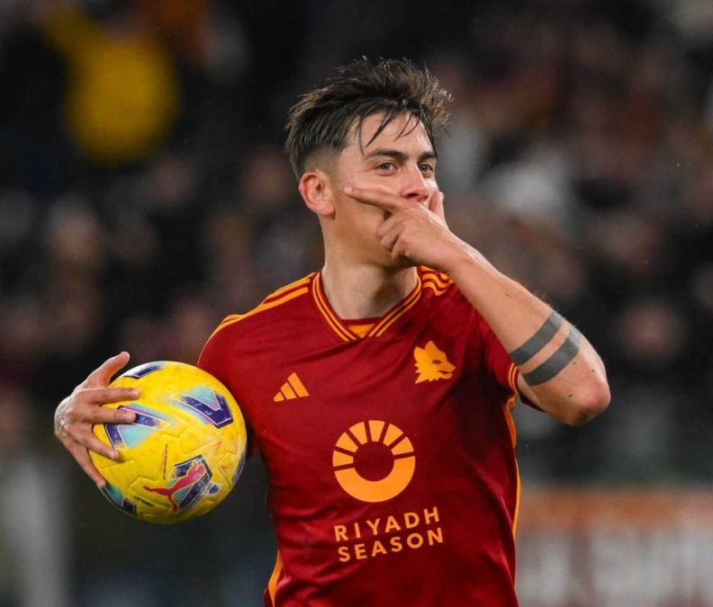 Dybala, de buen presente en la Roma, quedó desafectado.