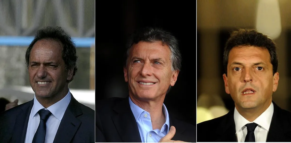 Daniel Scioli, Mauricio Macri y Sergio Massa Daniel Scioli, Mauricio Macri y Sergio Massa