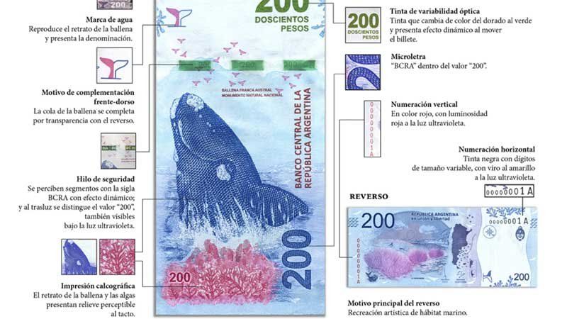 El billete de $200 ya entró en circulación.