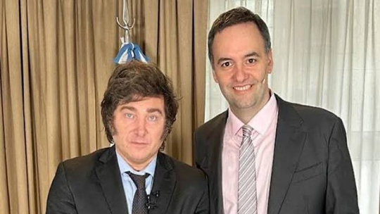 Javier Milei y Manuel Adorni Javier Milei y Manuel Adorni