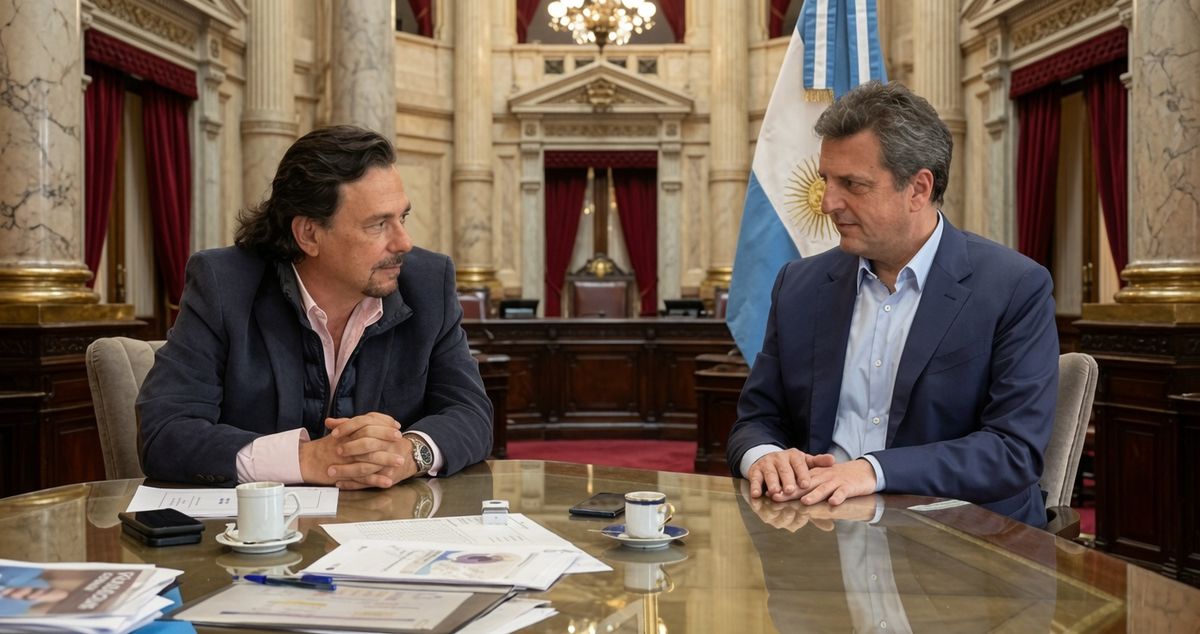 Sergio Massa y Gustavo Sáenz por Grok.