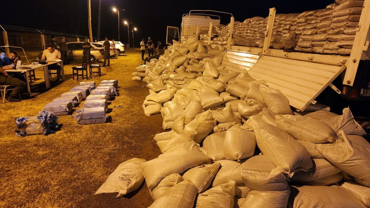 La droga incautada (Foto: Gendarmería)