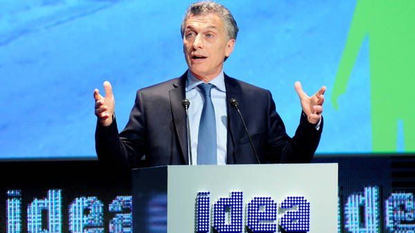 Mauricio Macri este miércoles 12/10 inauguró el coloquio de IDEA.