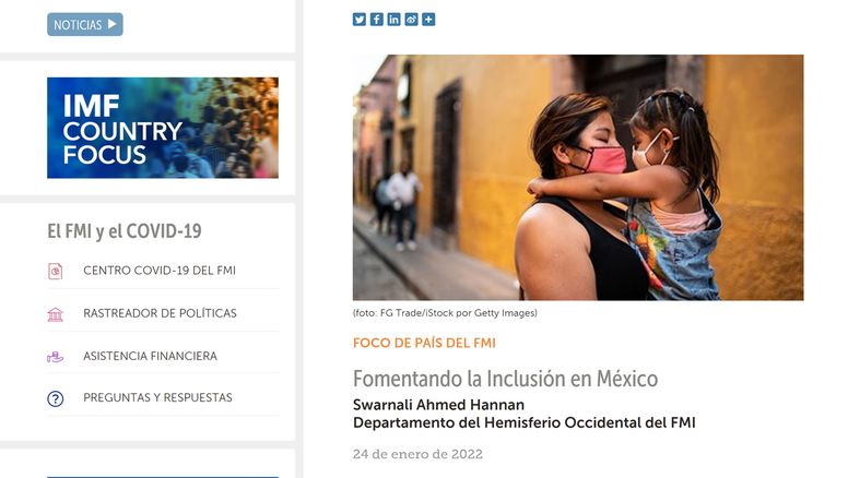 El FMI felicita a México y a AMLO por su trabajo social