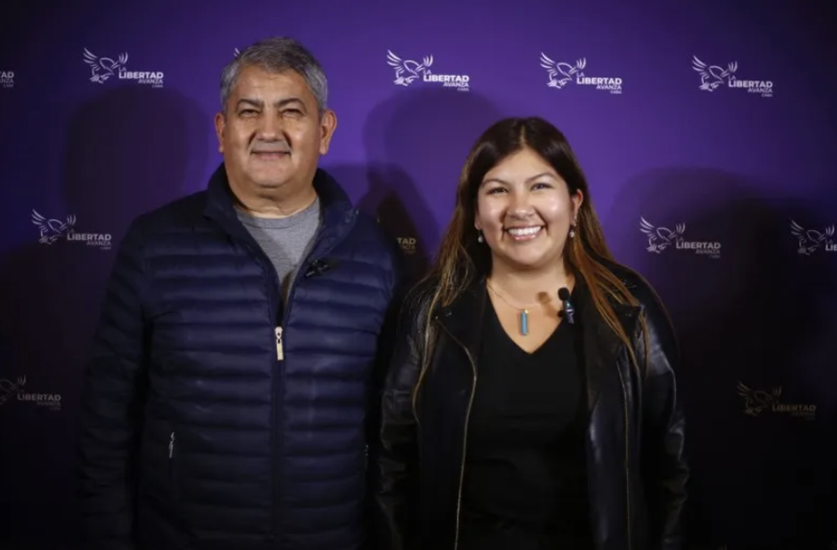 El diputado de La Libertad Avanza en PBA, Ramón Vera, junto a su hija, Andrea Vera, que es diputada nacional.