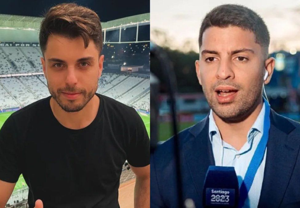 Jerónimo Torres Santoro, periodista y conductor de CEF, y Gastón Edul, periodista de TyC Sports.