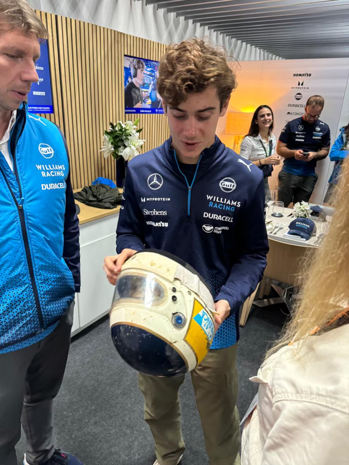 Casco original de Reutemann. Casco original de Reutemann.