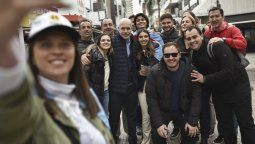 Juan Pablo Poletti acompañando a Horacio Rodríguez Larreta en su recorrida por Santa Fe&nbsp;