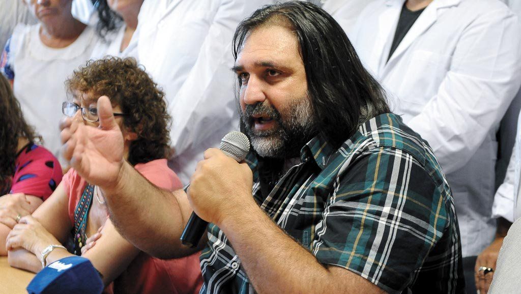 Roberto Baradel, un sindicalista sometido a fuerte ofensiva desde la izquierda pero que el PRO no define si lo quiere de amigo o enemigo.