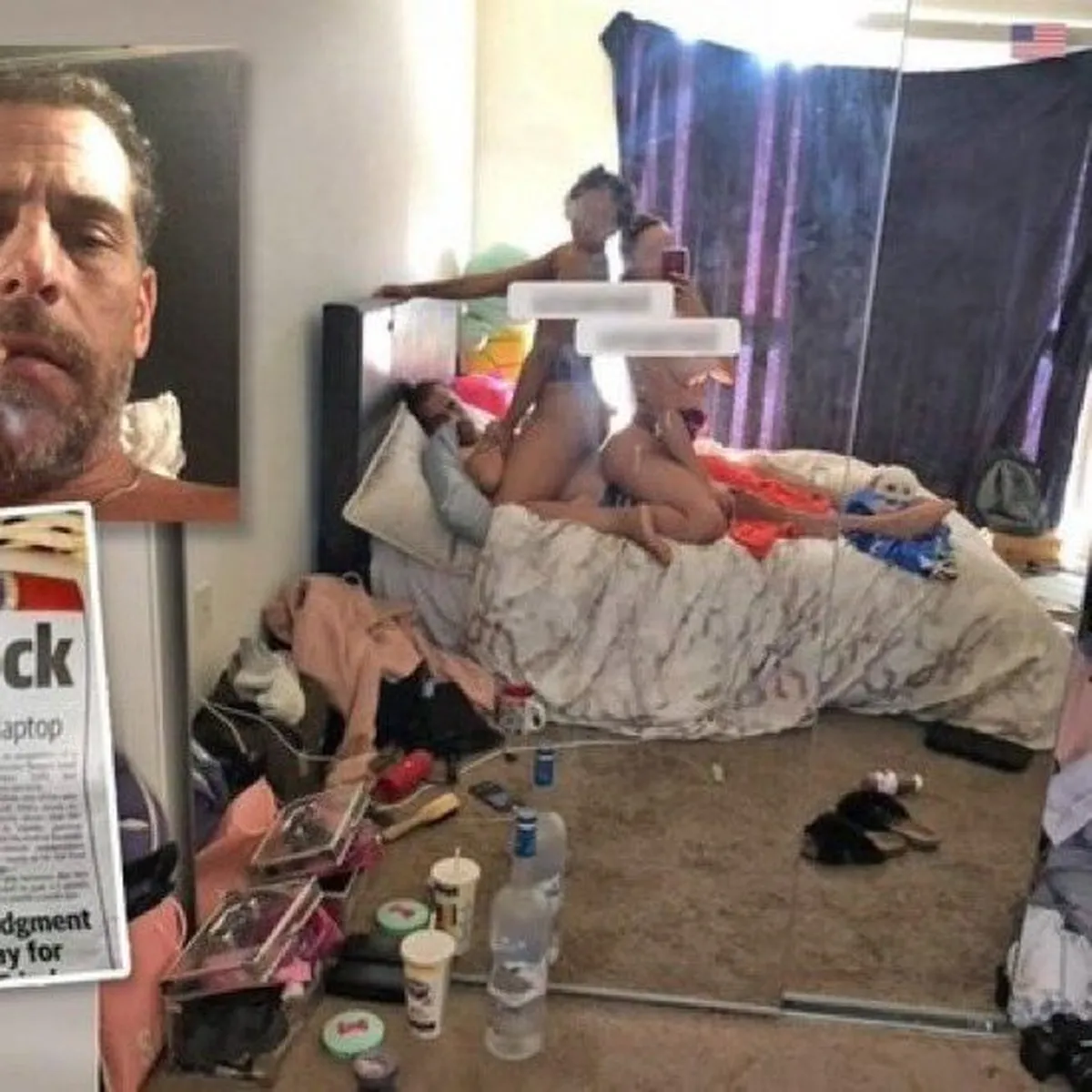 Una de las 10 mil fotografias que circulan de Hunter Biden, desquiciado. Una de las 10 mil fotografias que circulan de Hunter Biden, desquiciado.