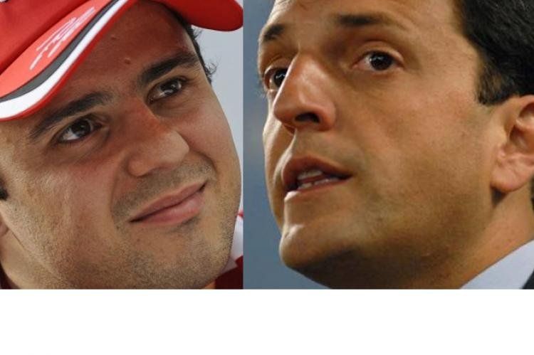 Felipe Massa y Sergio Massa.
