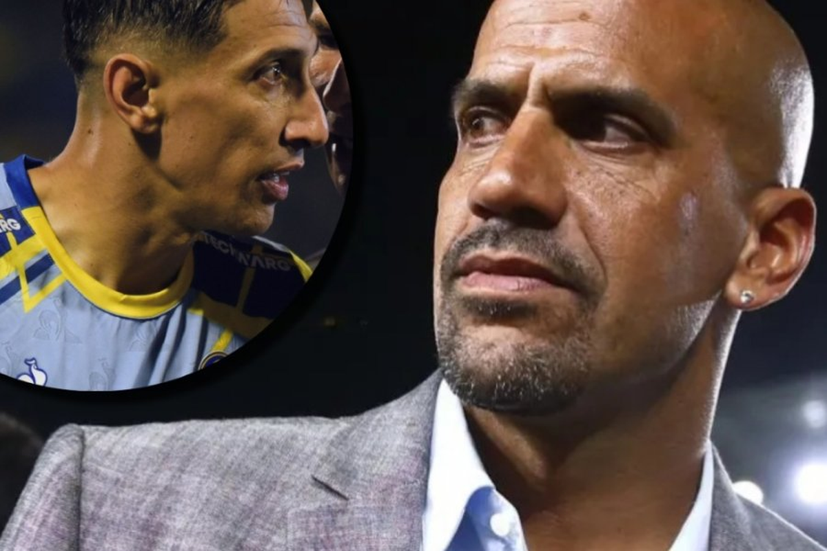 Ángel Di María y Juan Sebastián Verón