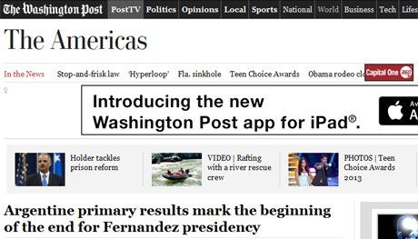 The Washington Post podrÃ­a ser un gran generador de ingresos online para Bezos si puede marcar puntos en 2 Ã¡reas:   > los anuncios deben estar cuidadosamente dirigidos, tal y como Amazon dirige sus recomendaciones; y  > esas recomendaciones deben es
