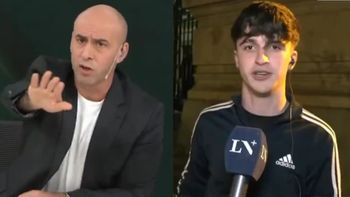 Esteban Trebucq fue arrinconado por un estudiante y pidió que lo corten en vivo