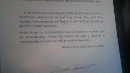 altText(Despega ‘Gómez Centurión Presidente’ con estructura del Partido Conservador Popular)}
