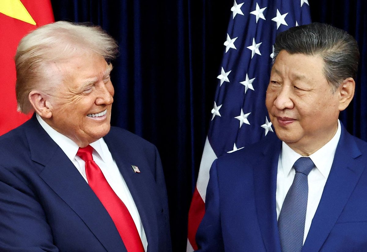 Donald Trump y Xi Jinping en Corea del Sur.