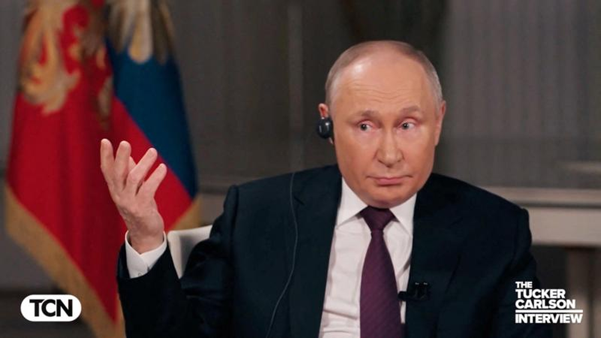 Putin le concedió una entrevista exclusiva a Tucker Carlson Putin le concedió una entrevista exclusiva a Tucker Carlson