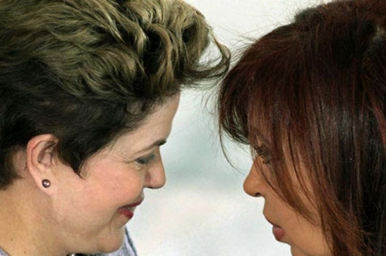 Cristina Fernández y Dilma Rousseff.