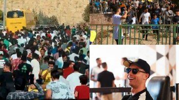 Ronaldo llegó a Irán Ronaldo llegó a Irán