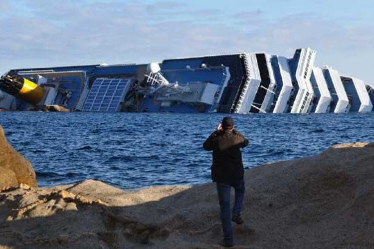 Imagen del crucero que se accidentó. (Foto: Xinhua/Télam)