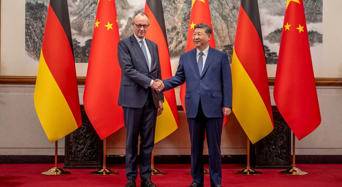 Friedrich Merz instó a China a tomar medidas económicas.