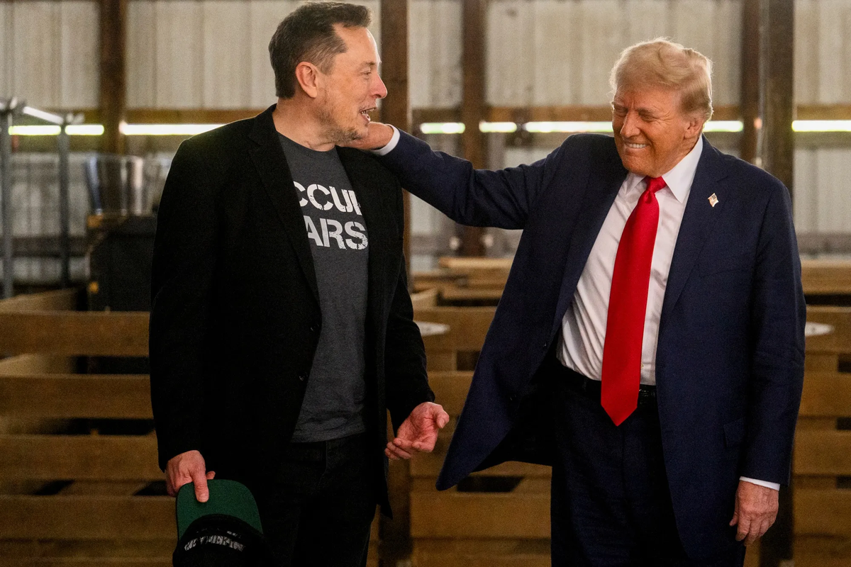 Donald Trump y Elon Musk. Donald Trump y Elon Musk.