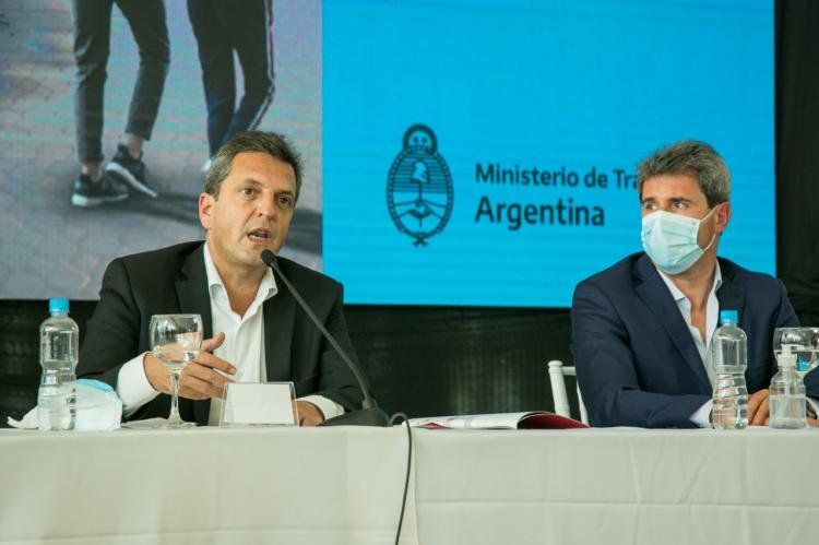 Massa y Uñac estuvieron juntos en un acto en San Juan.