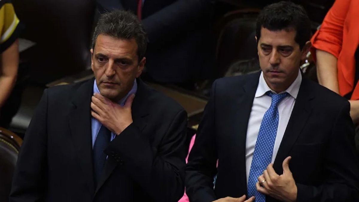 Sergio Massa y Wado de Pedro: Frente Renovador y La Cámpora.