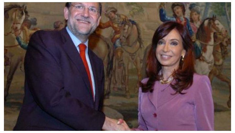 Cristina telefoneó a Rajoy para excusarse por su faltazo