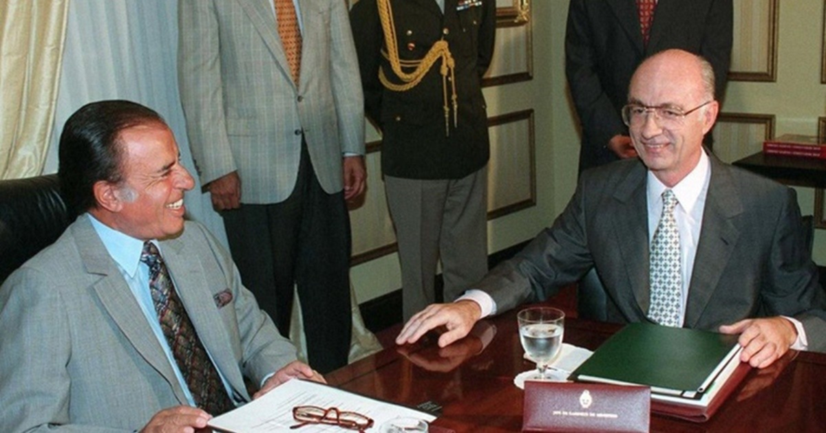 Carlos Menem y Eduardo Bauzá Carlos Menem y Eduardo Bauzá
