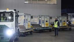 Un cargamento de vacunas contra el Covid-19 de los muchosque arribó a la Argentina.