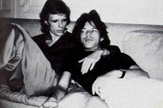 David Bowie y Mick Jagger.