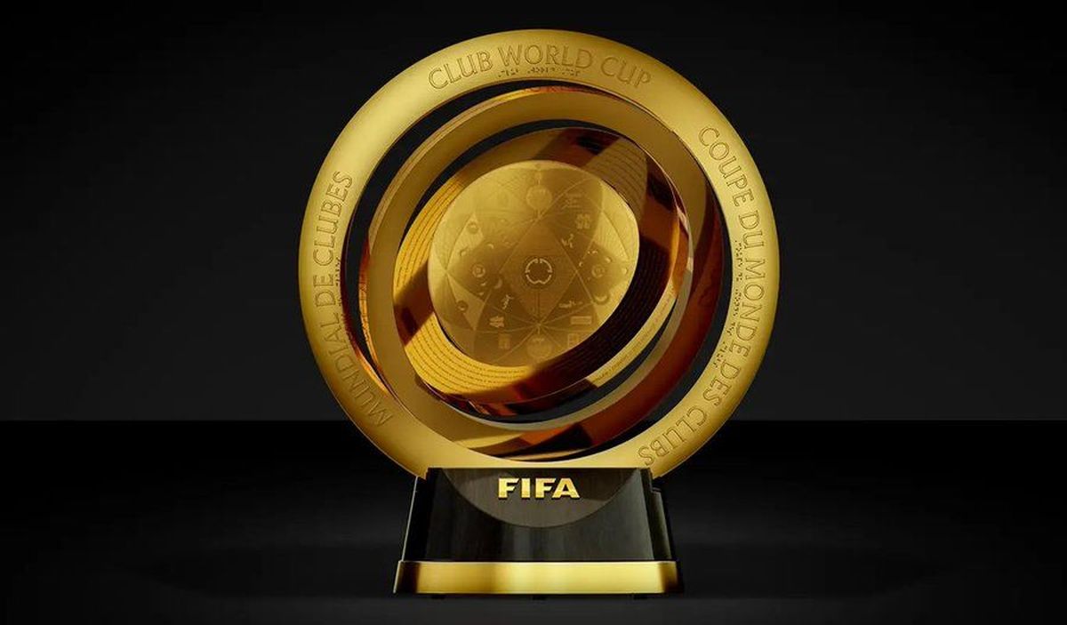 Este es el nuevo trofeo del Mundial de Clubes. Este es el nuevo trofeo del Mundial de Clubes.